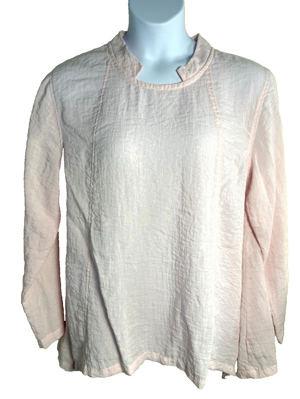 Eleven Stitch Design by Gerties Pink Lagenlook oversized top blouse XL Bohemian